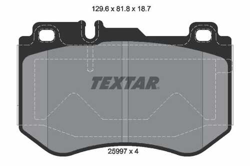 Тормозные колодки TEXTAR 2599701