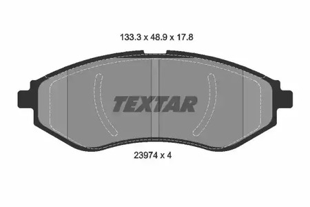 Комплект тормозных колодок дискового тормоза TEXTAR 2397401