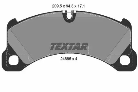 Комплект тормозных колодок дискового тормоз TEXTAR 2468501