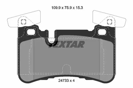 Колодки тормозные дисковые TEXTAR 2473301