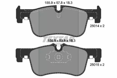 Колодки тормозные дисковые TEXTAR 2501401