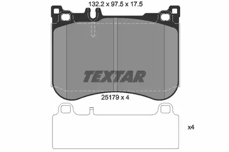 Комплект тормозных колодок дискового тормоза TEXTAR 2517903