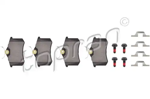 Set brake pads HANS PRIES/TOPRAN 722492