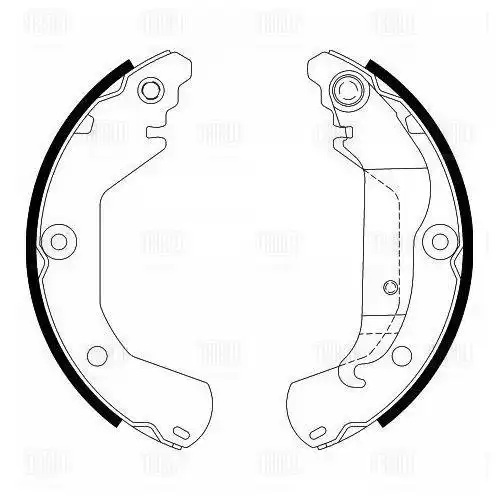 Gf 4542 колодки тормозные барабанные 230x41 r15 TRIALLI GF 4542