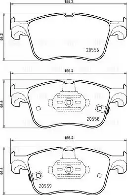 Pf 1004 колодки торм. для а/м ford focus iv (18-)/kuga (19-) диск. перед. (pf 1004) TRIALLI PF 1004
