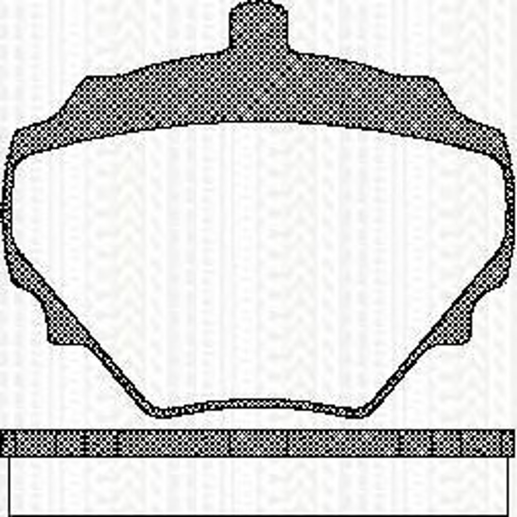 Колодки тормозные дисковые TRISCAN 8110 17004