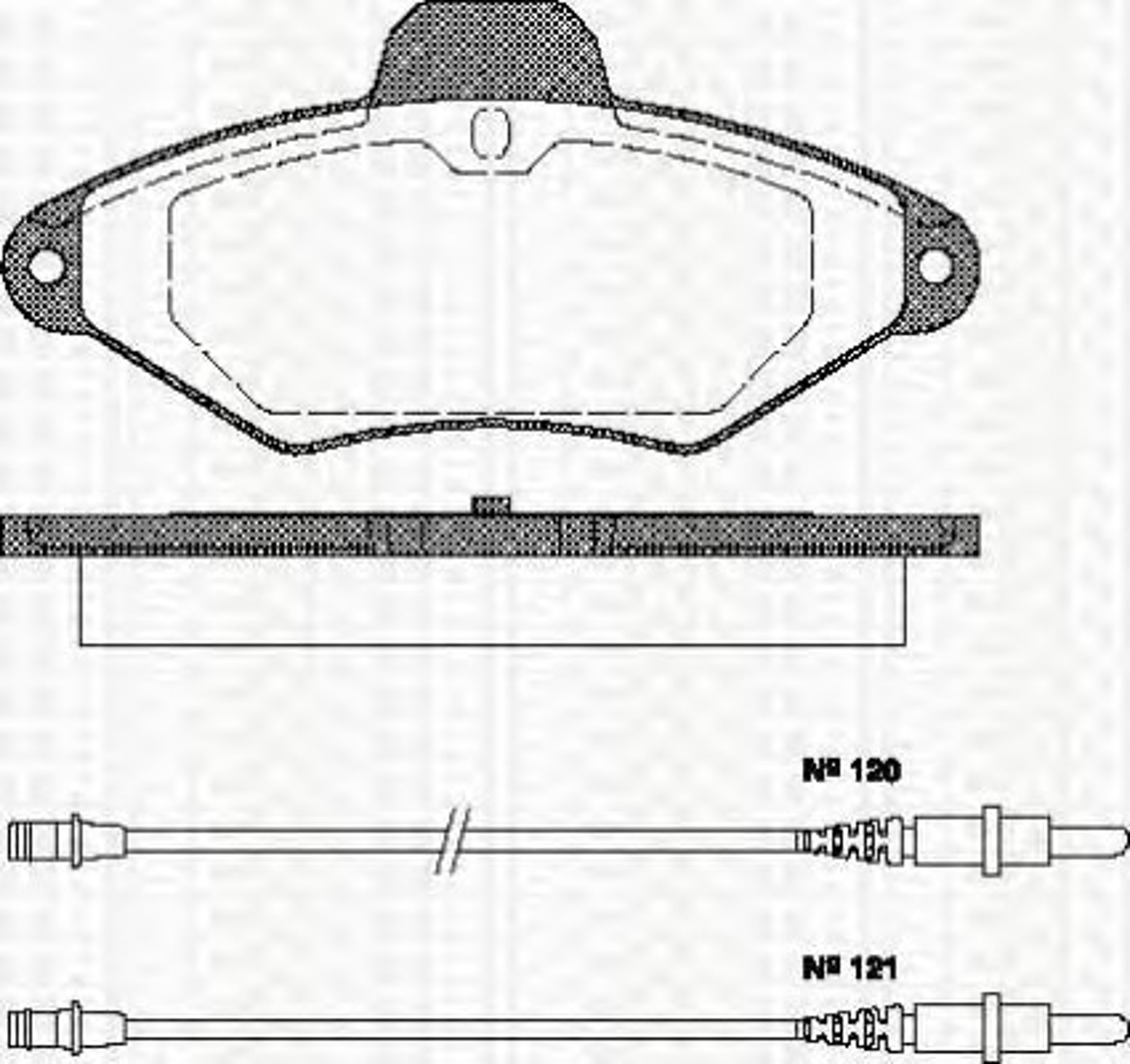 Колодки тормозные дисковые TRISCAN 8110 38156