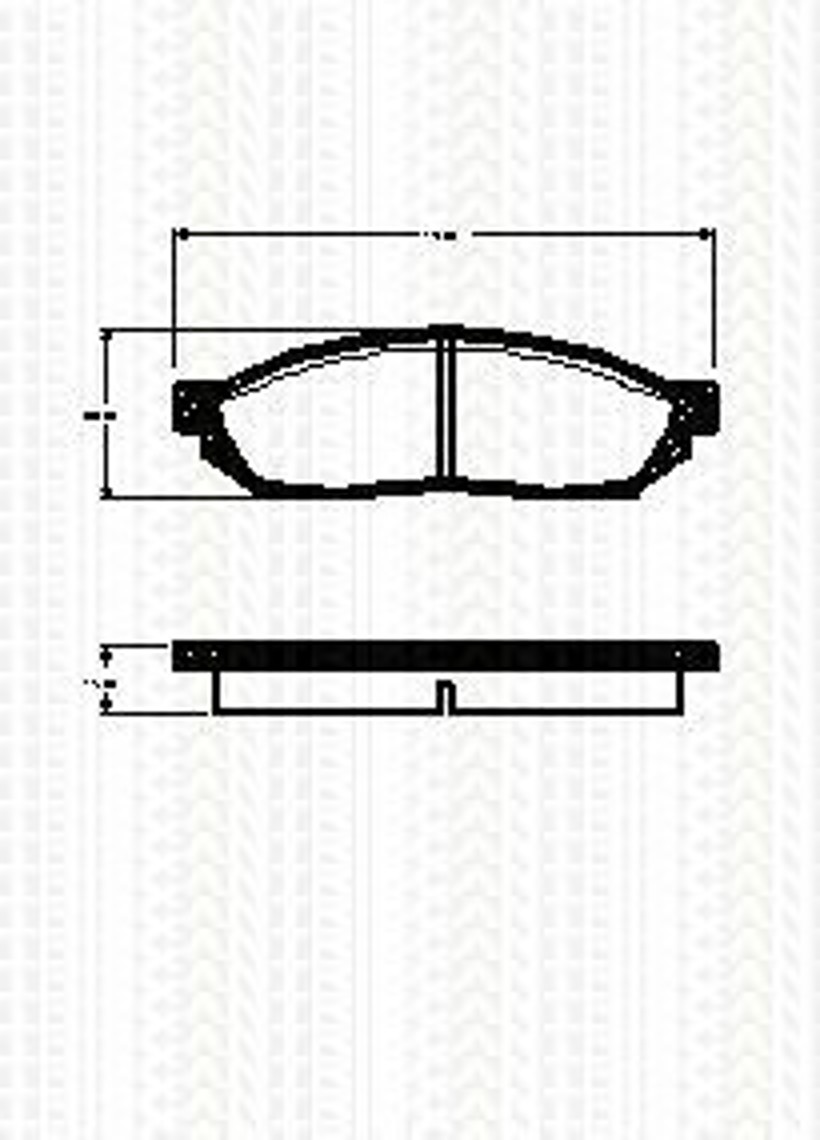 Колодки тормозные дисковые TRISCAN 8110 40055
