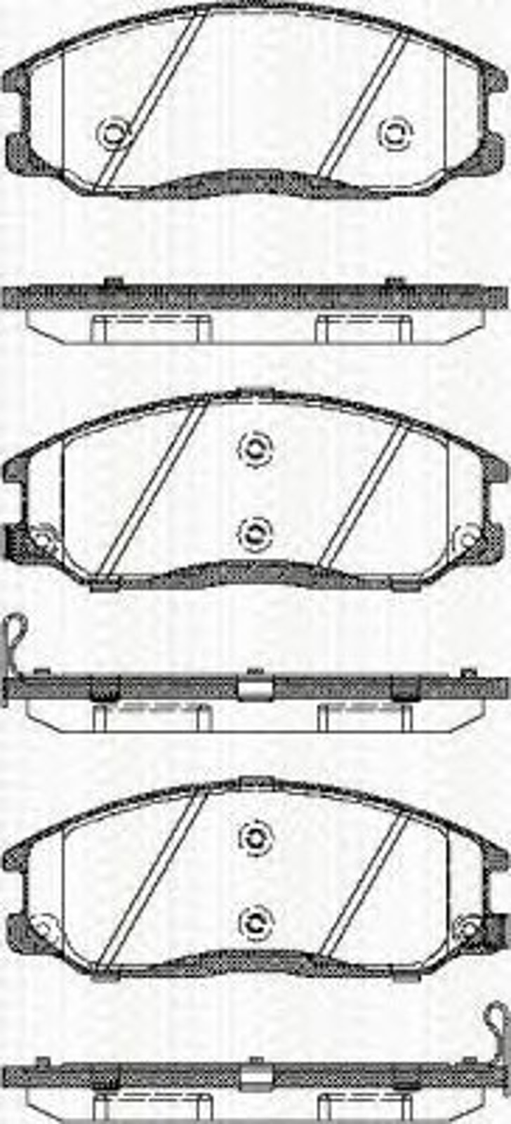 Колодки тормозные дисковые TRISCAN 8110 43017