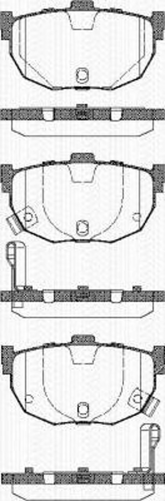 Колодки тормозные дисковые TRISCAN 8110 43026
