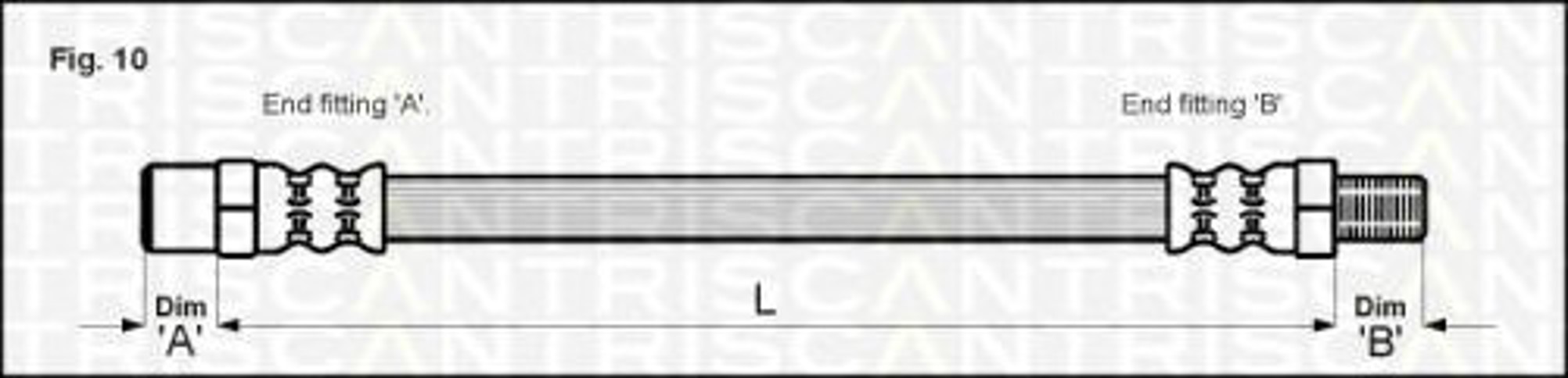 Шланг тормозной TRISCAN 8150 10004