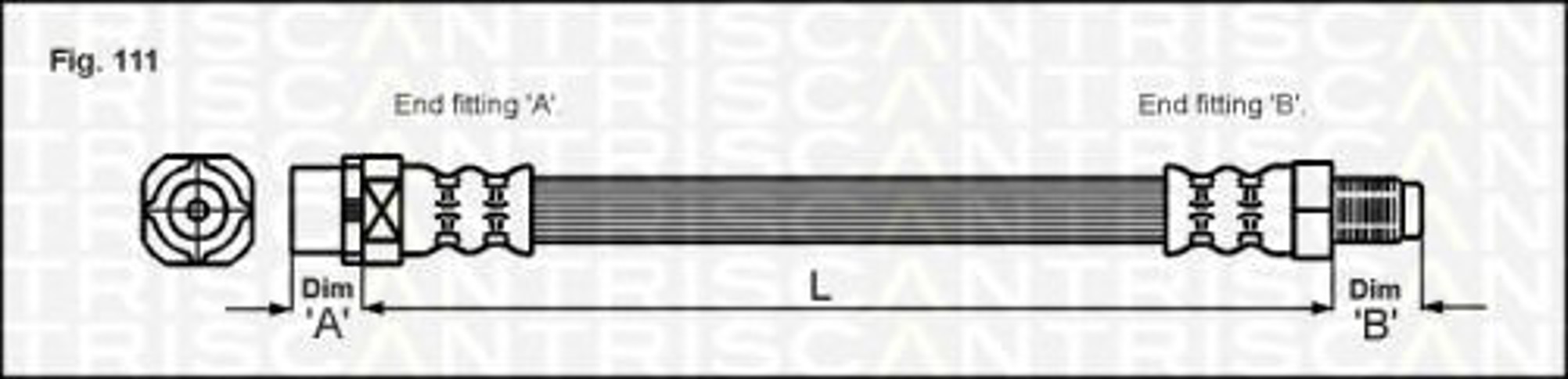 Тормозной шланг TRISCAN 8150 11104
