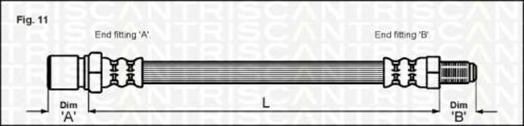 Тормозной шланг TRISCAN 8150 15118