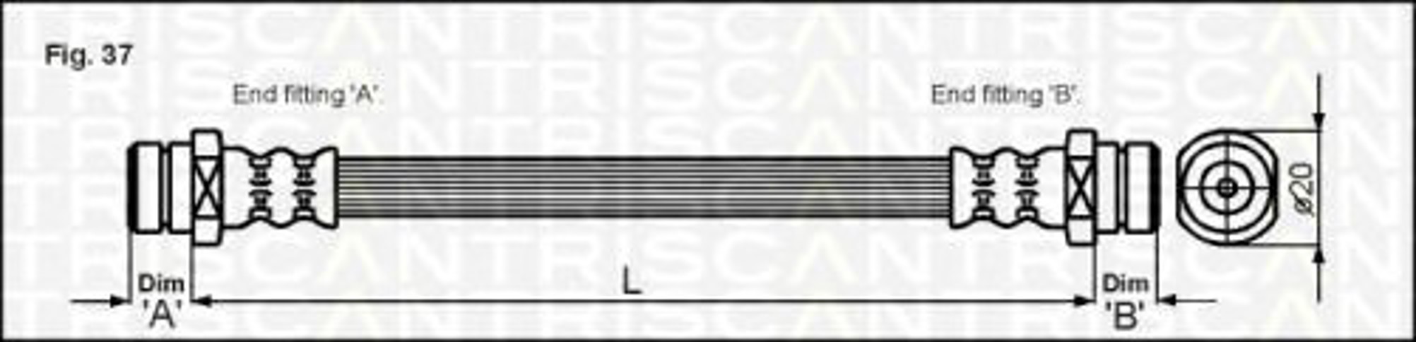Шланг тормозной TRISCAN 8150 42201