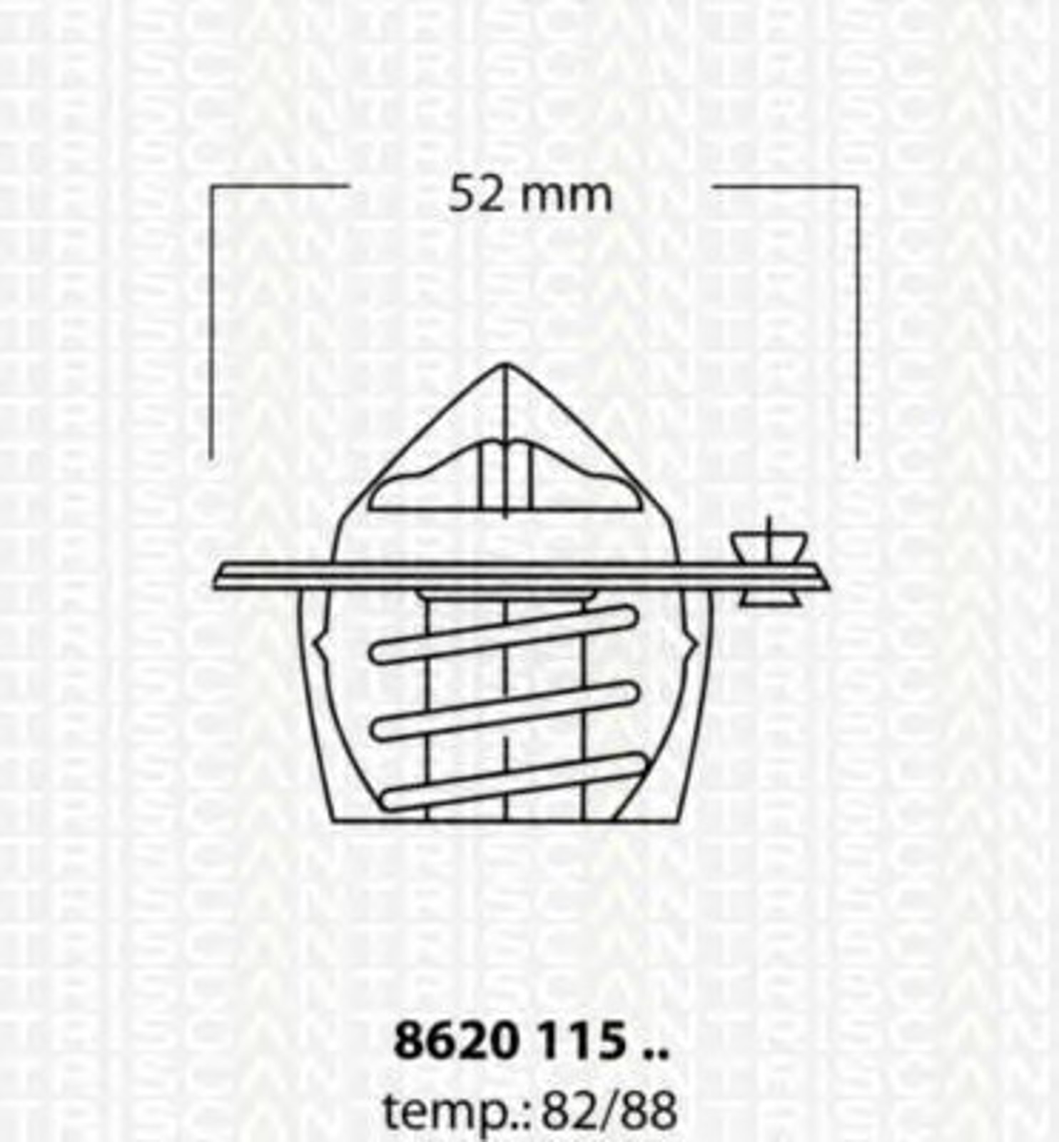 Термостат TRISCAN 8620 11588