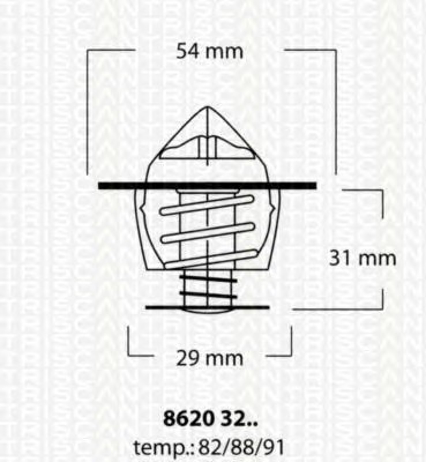 Термостат TRISCAN 8620 3291