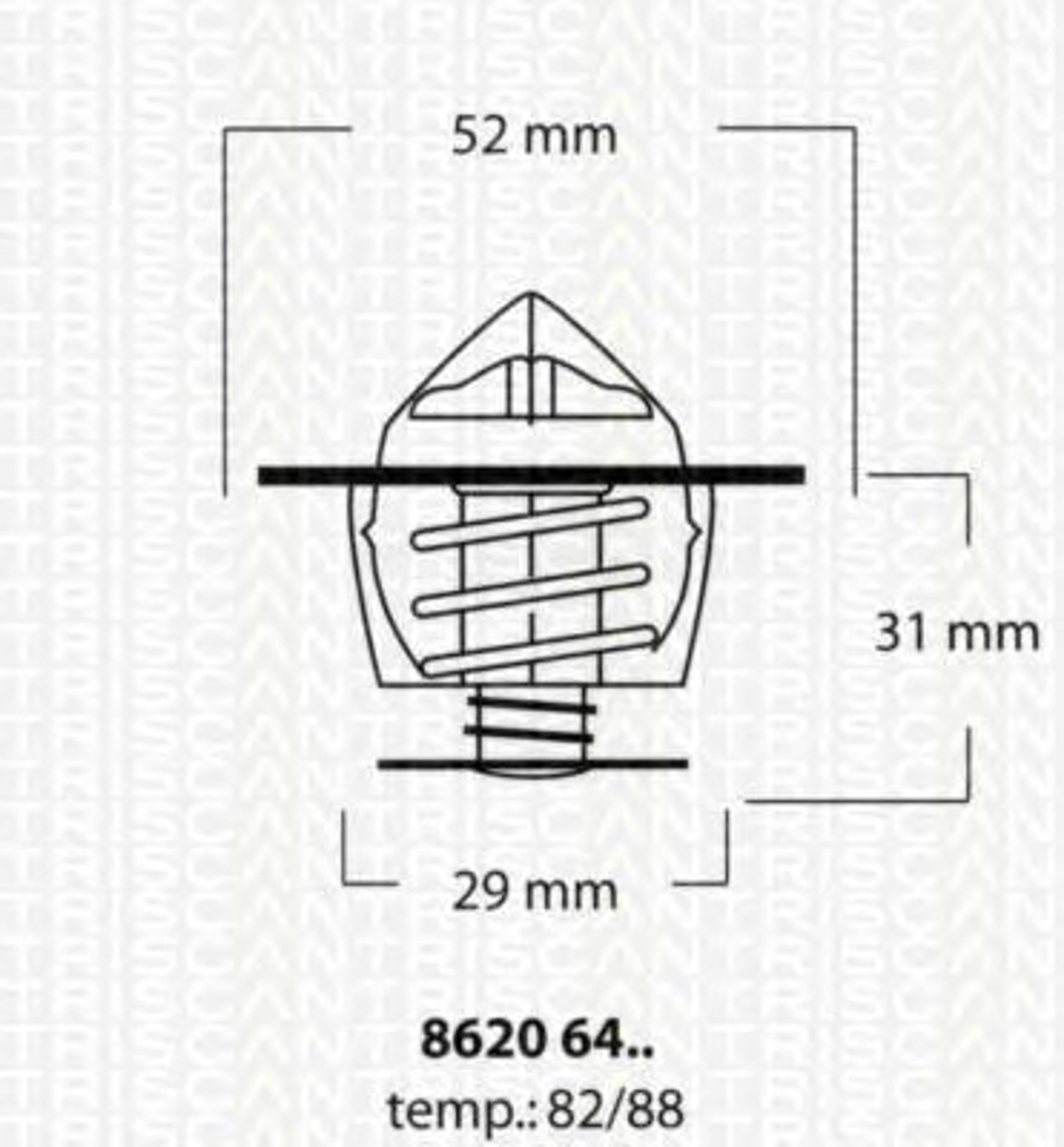Термостат TRISCAN 8620 6482