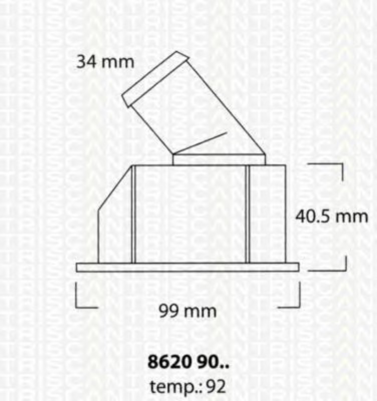 Термостат TRISCAN 8620 9092