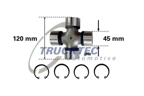 Крестовина кардана TRUCKTEC AUTOMOTIVE 01.34.012