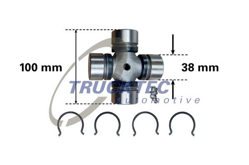 Крестовина кардана TRUCKTEC AUTOMOTIVE 01.34.010