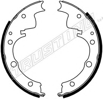 Комплект тормозных колодок TRUSTING 034.087