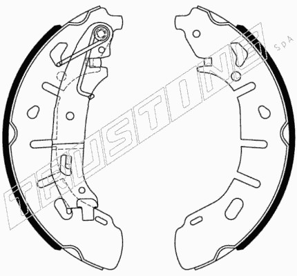 Комплект тормозных колодок TRUSTING 034.124