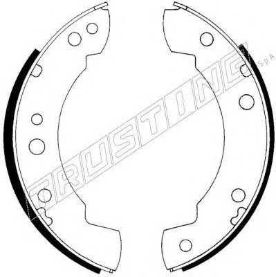 Комплект тормозных колодок TRUSTING 040.093