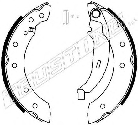 Комплект тормозных колодок TRUSTING 088.222