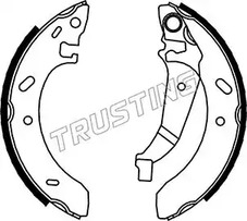 Комплект тормозных колодок TRUSTING 023.005