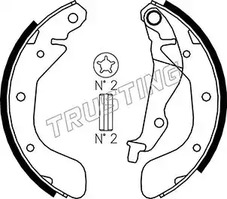 Комплект тормозных колодок TRUSTING 027.005