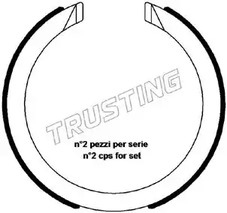 Комплект тормозных колодок стояночная тормозной системы TRUSTING 027.008