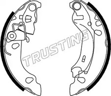 Комплект тормозных колодок TRUSTING 034.107