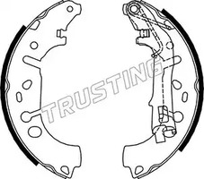 Комплект тормозных колодок TRUSTING 034.117