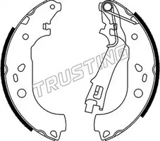 Комплект тормозных колодок TRUSTING 034.122