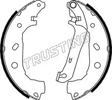 Комплект тормозных колодок TRUSTING 040.151