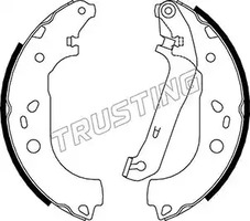 Комплект тормозных колодок TRUSTING 040.155