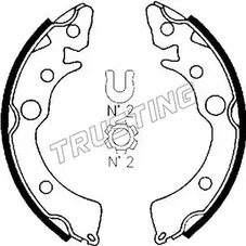 Комплект тормозных колодок TRUSTING 044.007