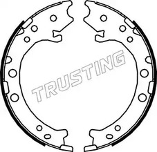 Комплект тормозных колодок стояночная тормозной системы TRUSTING 044.026
