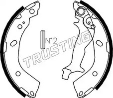 Комплект тормозных колодок TRUSTING 046.214