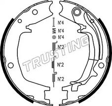 Комплект тормозных колодок стояночная тормозной системы TRUSTING 046.215K