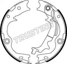 Комплект тормозных колодок стояночная тормозной системы TRUSTING 046.231