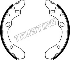 Комплект тормозных колодок TRUSTING 049.144