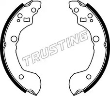 Комплект тормозных колодок TRUSTING 067.187