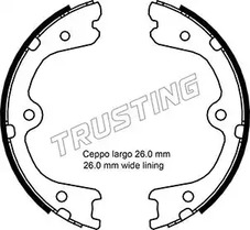 Комплект тормозных колодок стояночная тормозной системы TRUSTING 067.201