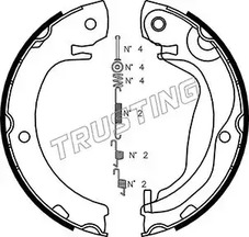 Комплект колодок стояночного тормоза TRUSTING 115.325K