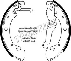 Комплект тормозных колодок TRUSTING 124.285