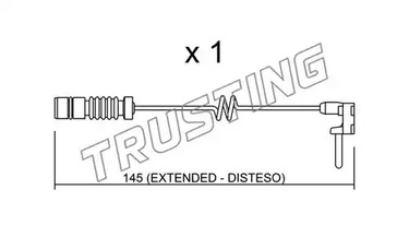 Сигнализатор износа тормозных колодок TRUSTING SU.161