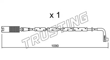 Сигнализатор износа тормозных колодок TRUSTING SU.206
