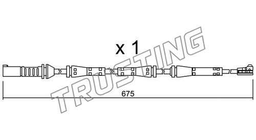 Тормозной датчик износа колодок TRUSTING SU.278