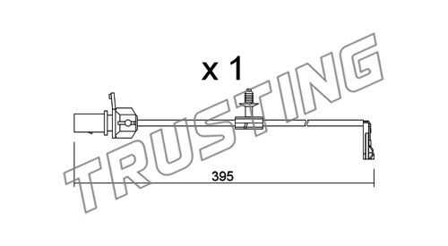 Датчик износа тормозных колодок TRUSTING SU.346